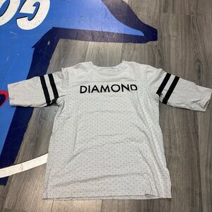 Diamond Supply Co. Men's grey and Black Shirt